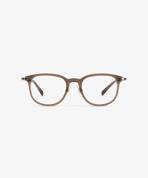 Techeuoaiweeo Tomo Eyeglass Frames C4 Brown Gold