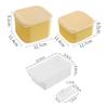 1Pc Butter Cheese Slice Holder With Lid Plastic Clear Sliced Cheese Container Fridge Storage Box Airtight Holder
