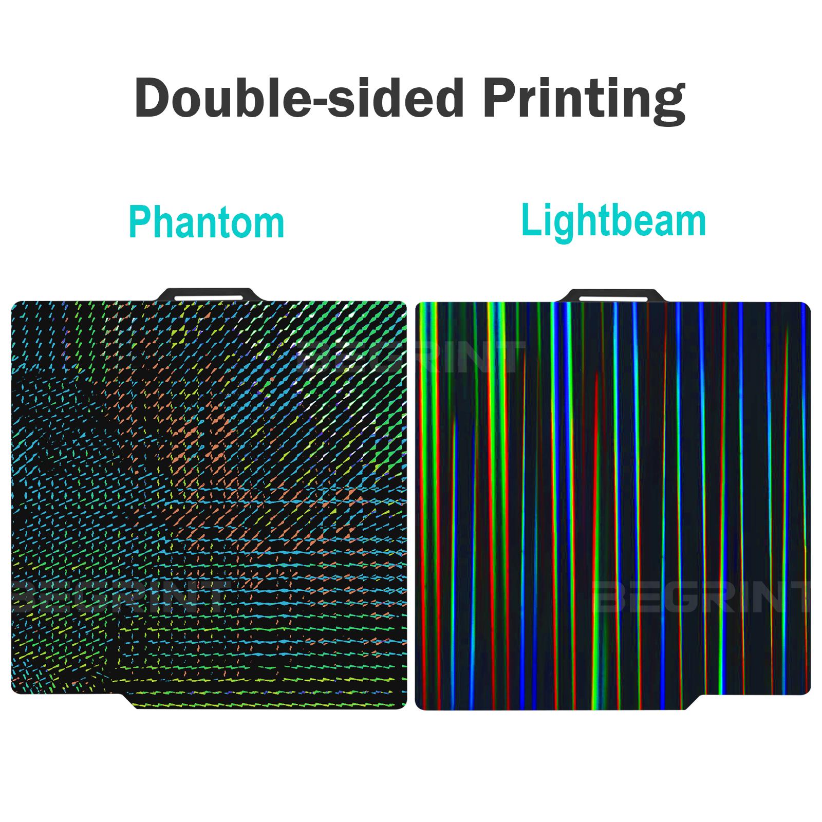 For Bambu Lab X2D Build Plate Double Sided Smooth Carbon Honeycomb PEI Textured Upgrade for Bambu Lab X2D 3D Printer Parts 257x257mm