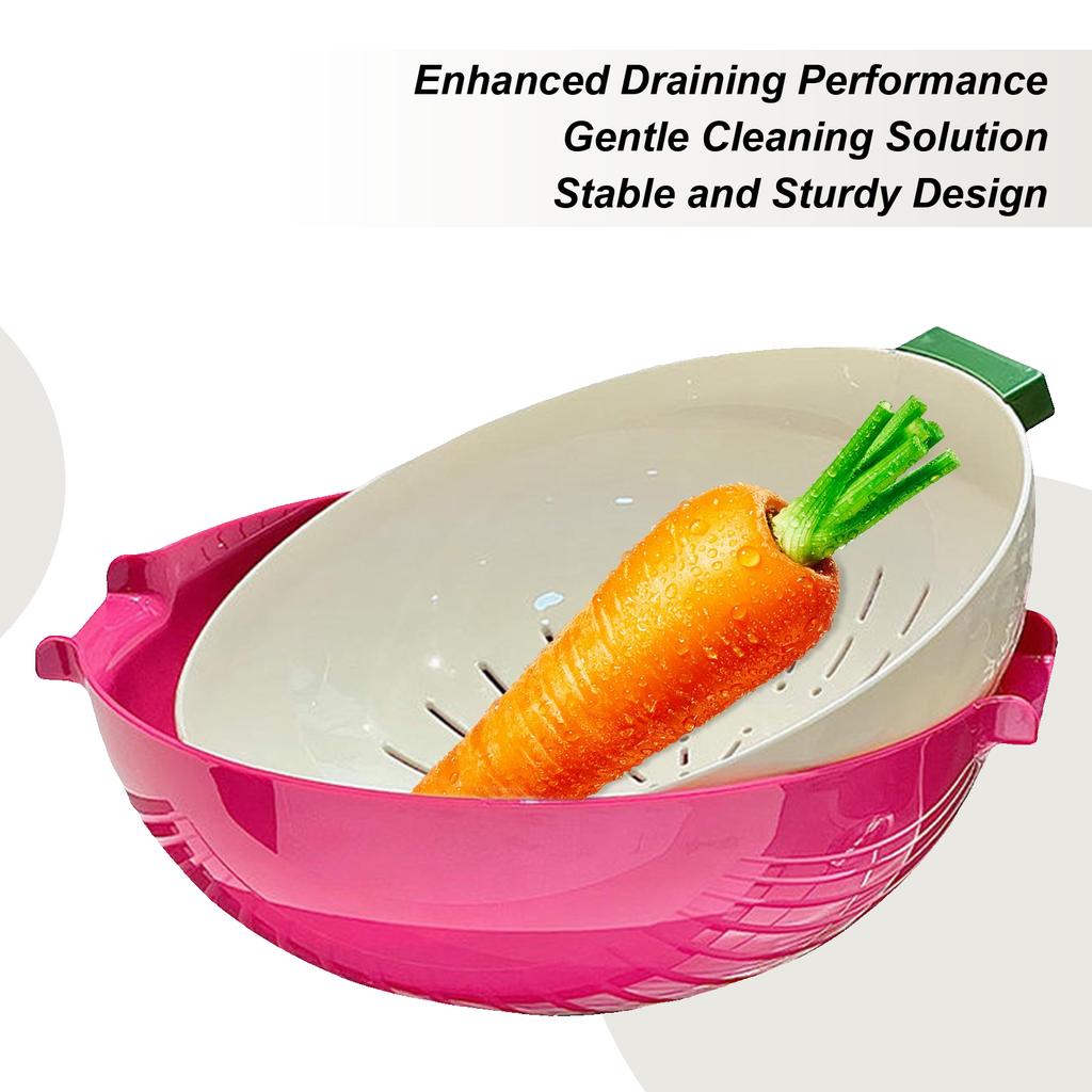 Strainer Bowl Vegetable Washing Drain Basket Bowl Washing Colander Cleaning Tools Kitchen Gadgets Drainer For Home Apartment
