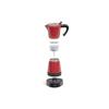 Cafetière Italienne Électrique Rouge 6 Tasses