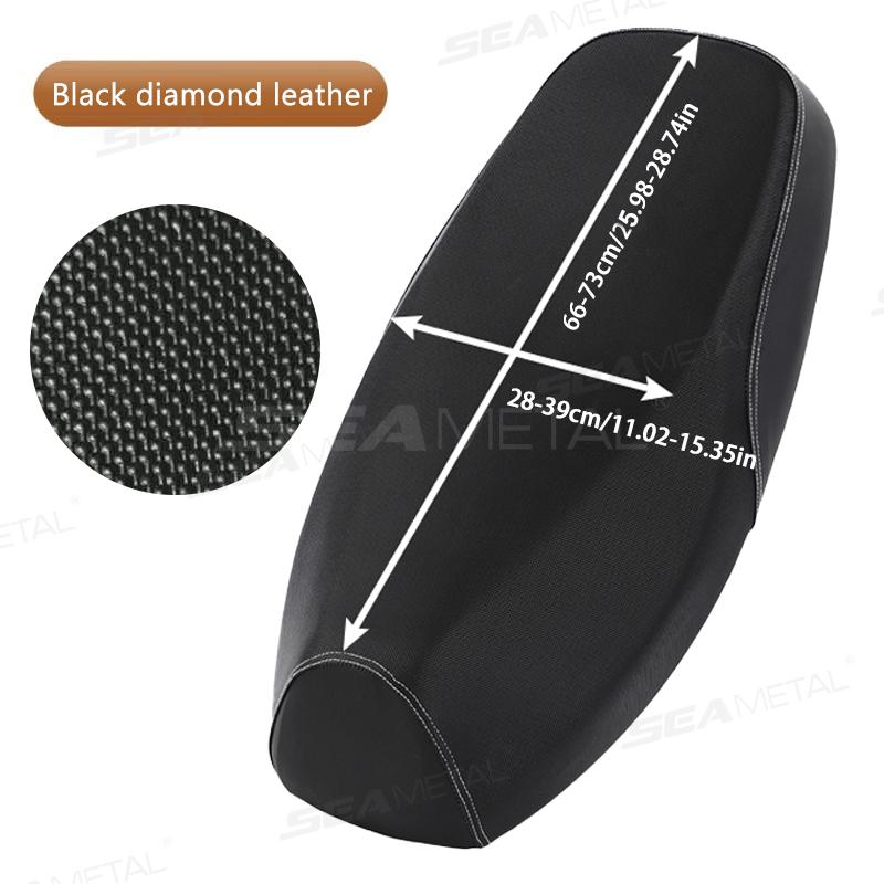 SEAMETAL Motorcycle Seat Cover Protector Waterproof PU Leather Seats Cushion Cover Protector For Motorcycle Electric Scooter