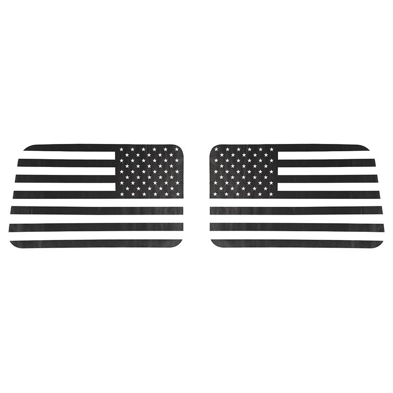 

Автомобильные наклейки BAWA для Jeep Wrangler JL 4 двери, декоративные наклейки на заднее окно, аксессуары для интерьера для Jeep Wrangler JL Carbon fiber 2