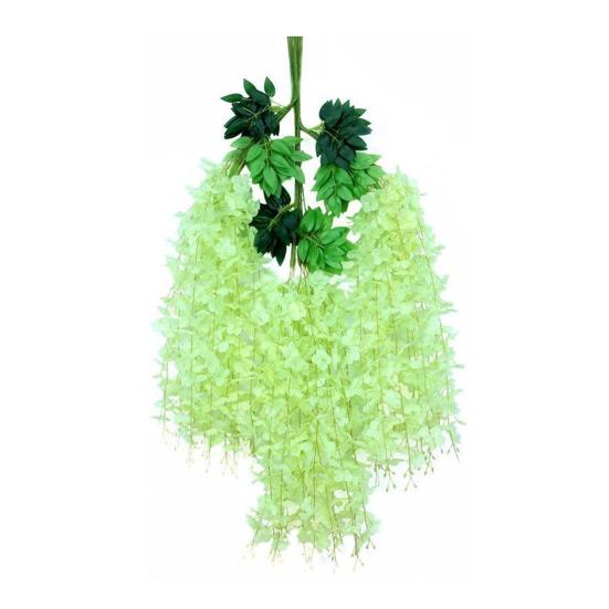 Artificial Wisteria Flowers Fake Wisteria Vine Hanging Garland Faux Silk Flower String for Wedding Arch Ceremony Party Garden Home Backdrop Decor