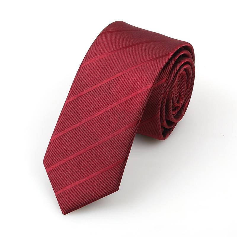 Men'S And Women'S Korean Version 6Cm Fashion Casual Professional Striped Hand-Made Thin Tie Groom Best Man Wedding Banquet Tie