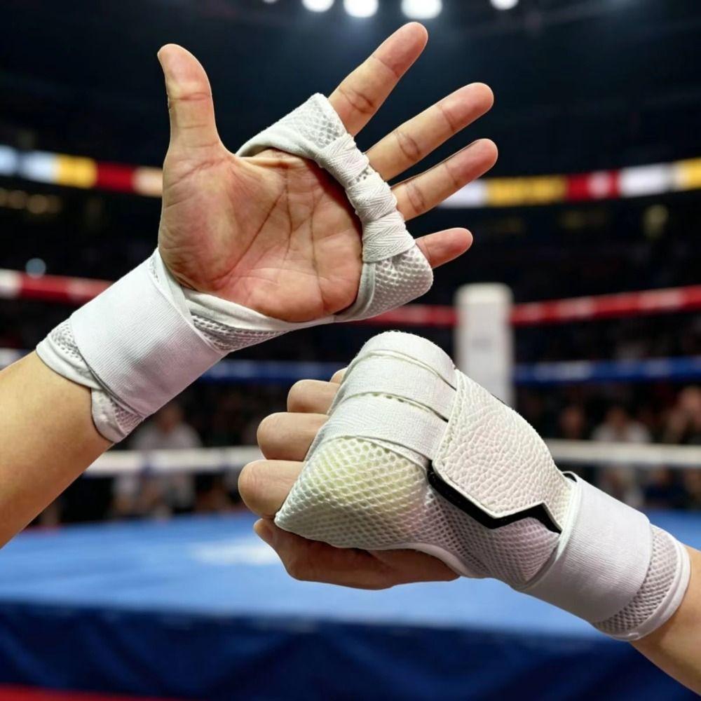 Quick Strap Muay Thai Gloves Half Finger Boxing Training Gloves Workout Boxing Gloves Gym Home
