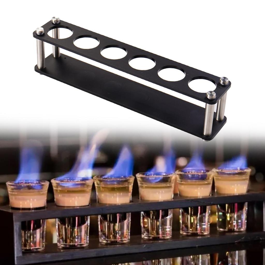 6/12 Schnapsglas Tablett Halter, Bar Acryl Gläser Halter Weinglas Servierschalen