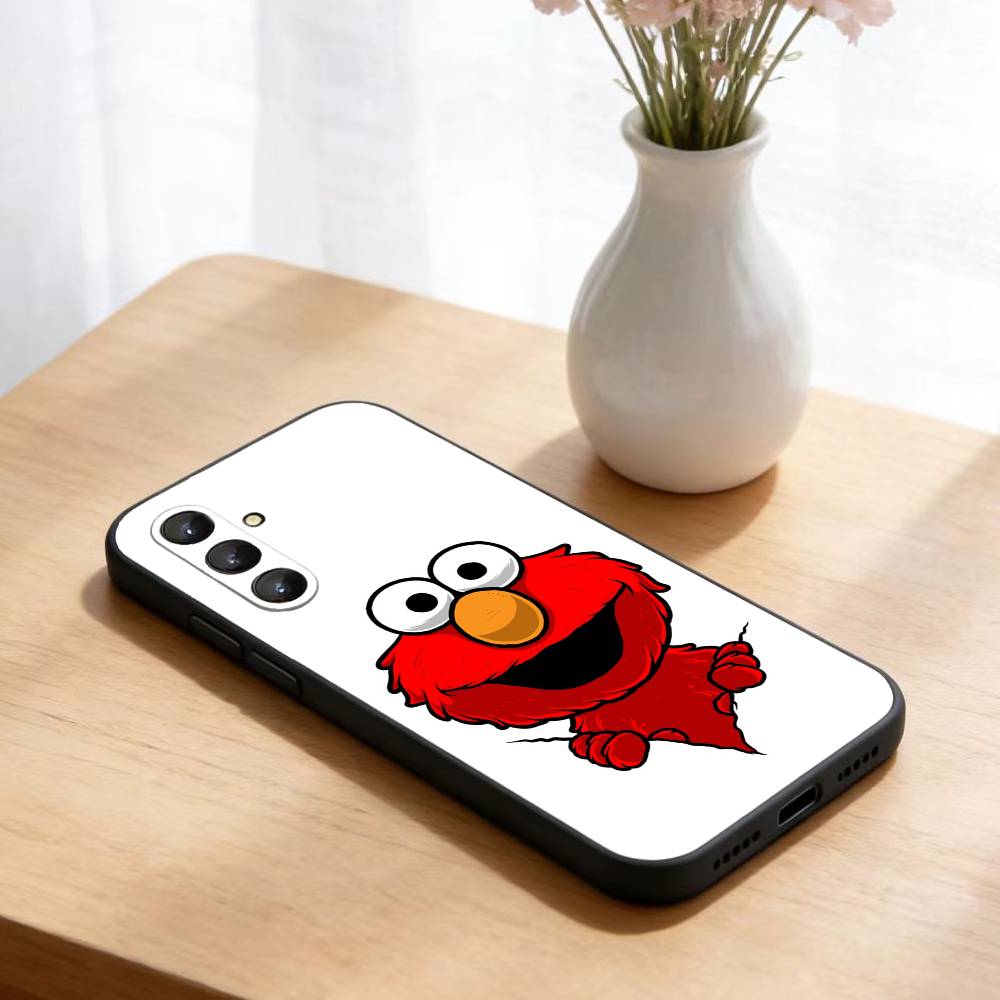 Cartoon S-Sesames-u-Streets  Phone Case For Samsung Galaxy A73,A21s,A22,A31,A52,A53,A71,A41Soft Black Shell