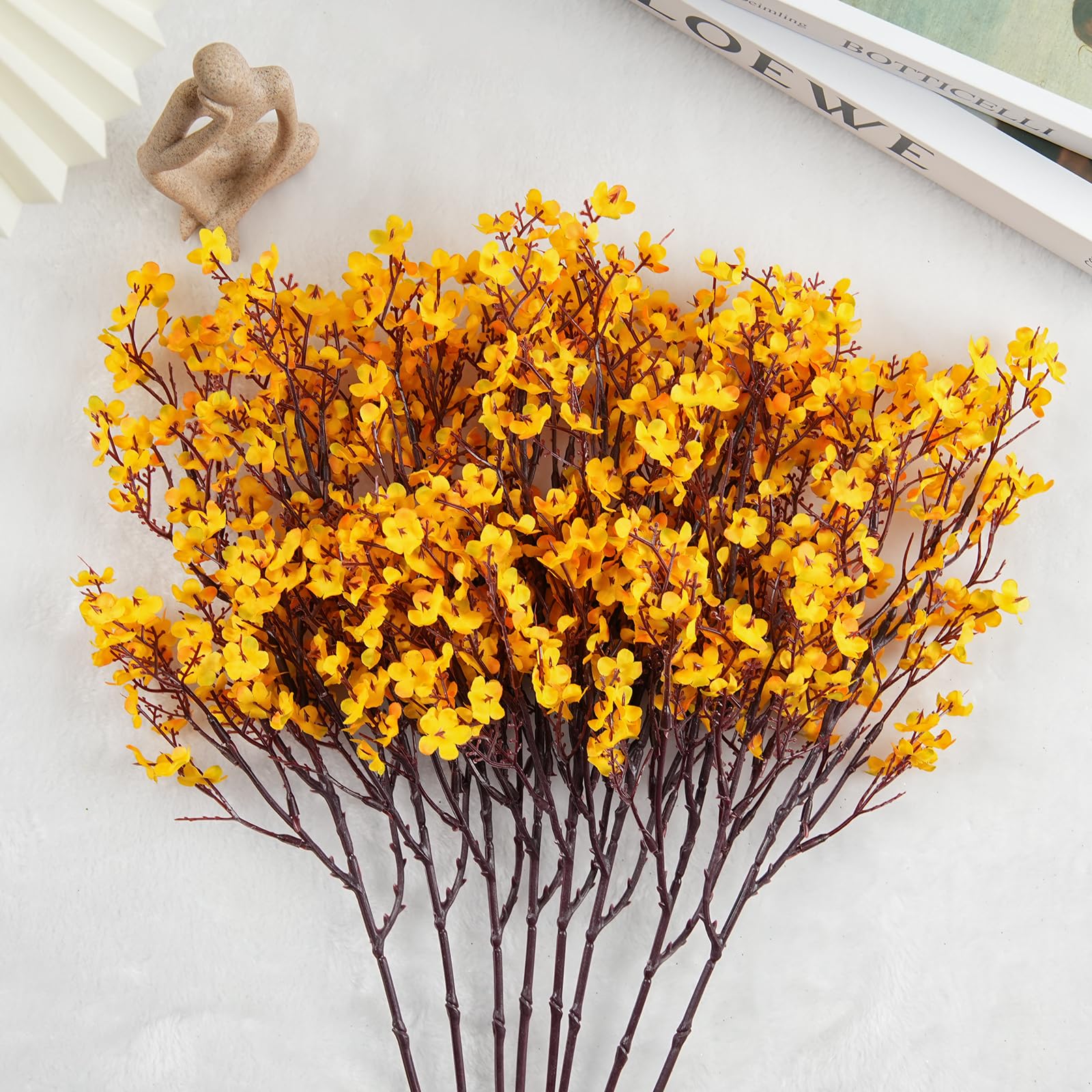 

5Pcs Artificial Flowers Fall Fake Plants Home Wedding Centerpiece Table Thanksgiving Party Autumn Room Decorations 5pcs жёлтый