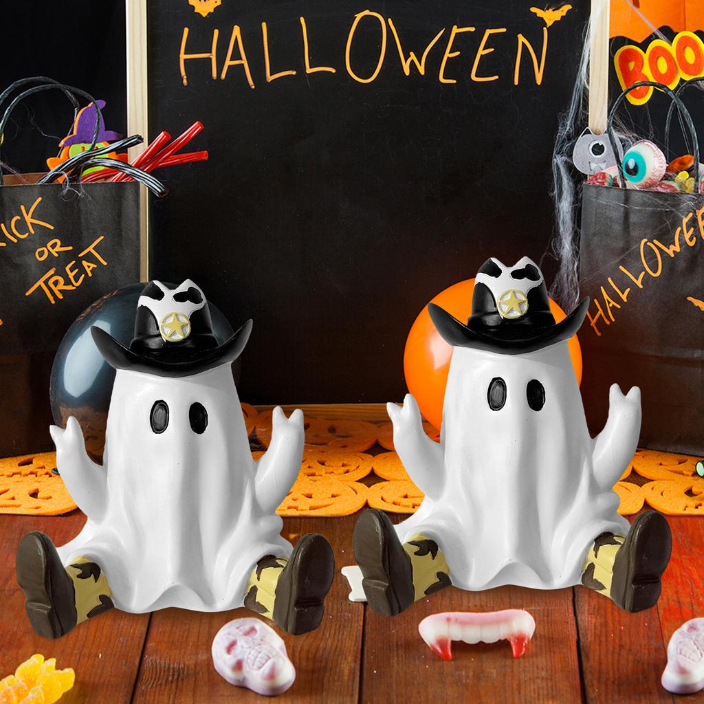 Mini Ghost Ornaments with Boots Afraid of Cute Desktop Atmosphere Halloween Feeling Send Girlfriend Cat Gift Home Decoration Cra