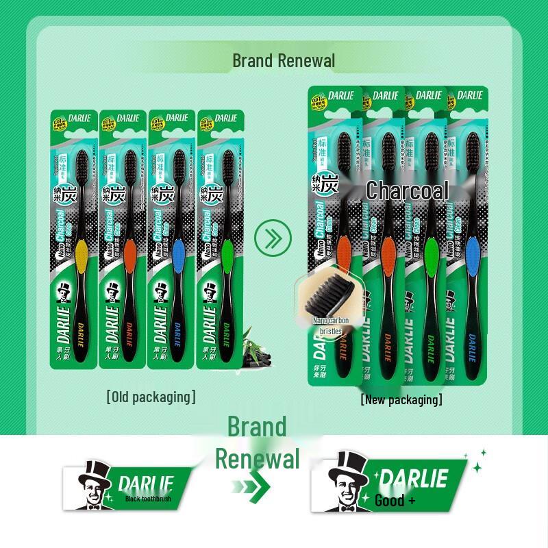 Hawley Darlie T27 Charcoal Deep Clean Soft Toothbrush