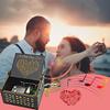 Can't Help Falling In Love Wooden Music Box Hand-Cranked Antique Engraved Retro Musical Box with Case for Potters 3