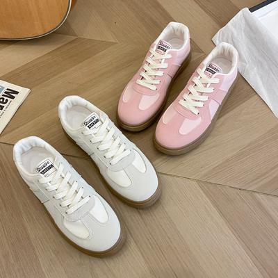 Kleine weiße Schuhe Studentin 2024 Herbst neue beliebte Forrest Gump Schuhe Sport- und Freizeitschuh In trendige Retro moralische Trainingsschuhe