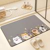 2026 New Style Non-Slip Diatom Mud Water Absorption Anime Bathroom Floor Mat - Quick Dry