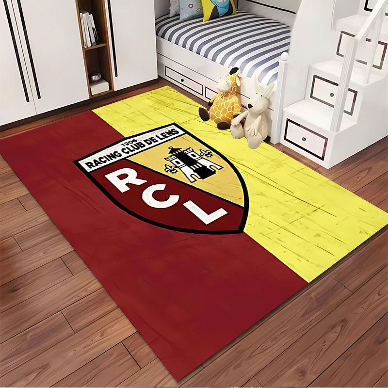 Racing Club De Lens Carpet Suitable As a Non-slip Mat for the Living Room or Bedroom Sofa