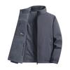 Double-sided jacket men's fleece autumn and winter fleece jacket outdoor mountaineering sports casual stand-up collar fleece top
