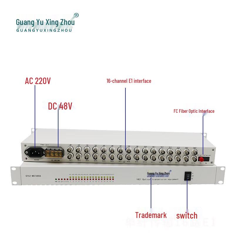 Guang Yu Xing Zhou GYXZ-MST480A PDH Fiber Optic Multiplexer