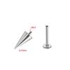 F-136 Titanium Internal Thread Lip and Ear Studs - Cone Shape Devil Piercing Jewelry