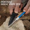 Knife Sharpener For Fishhook Knife Pen Shape Diamond Plated Carbon Steel Grindstone Outdoor Tool Knife Sharpener Multi Purpose