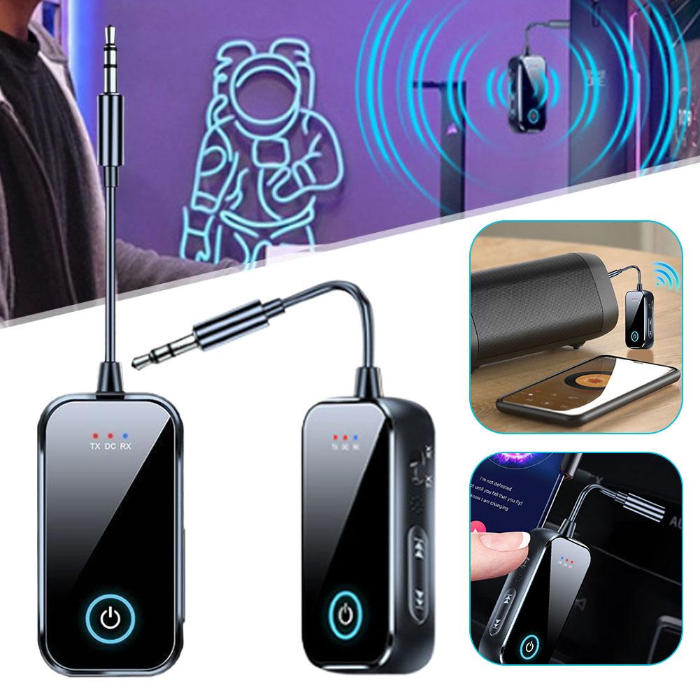 2 In 1 Bluetooth 5.4 Receiver Transmitter 3.5mm AUX Jack Airplane USB Dongle Wireless Audio Adapter For TV PC Speaker Car Kit