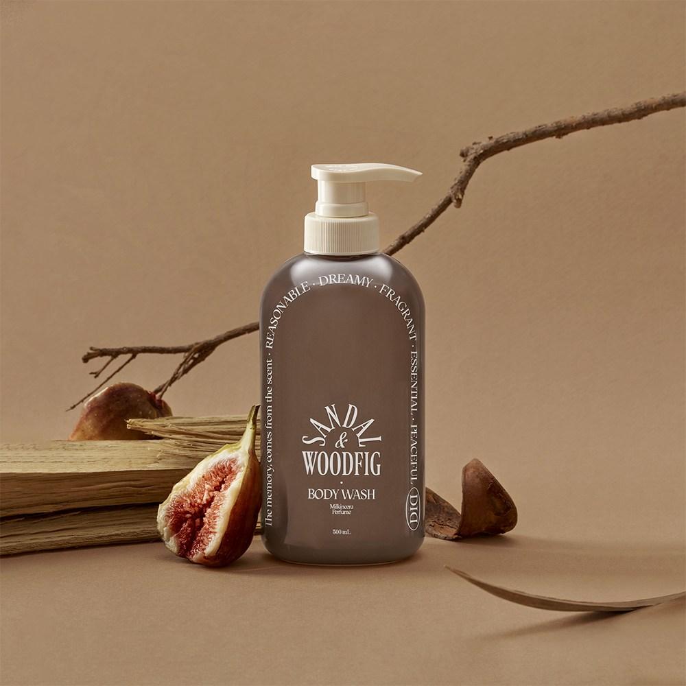 Odded Milk Insera Perfume Body Wash Sandalwood Fig, 1 ea, 500ml