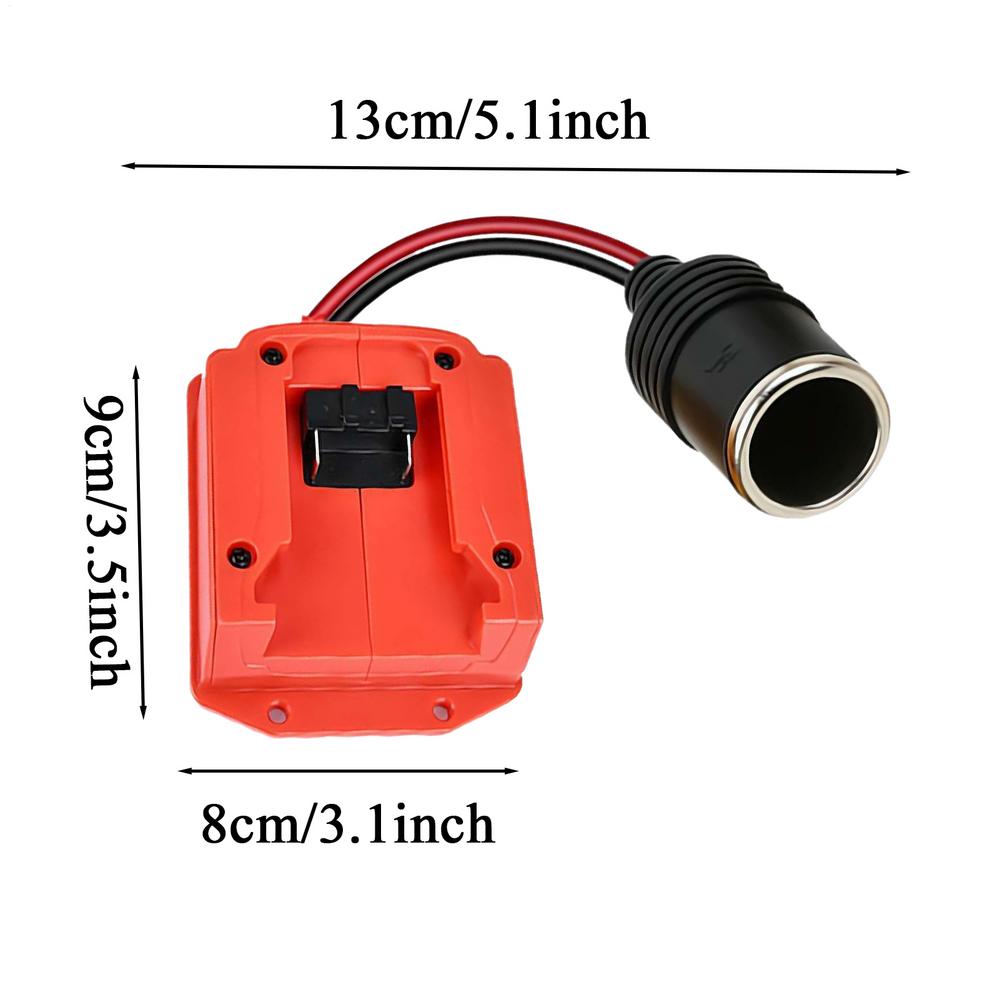 18V-20V Power Tools Battery Car Charger Female Connector  Stable Charging Plug Socket Female Car Socket Adapter Universal