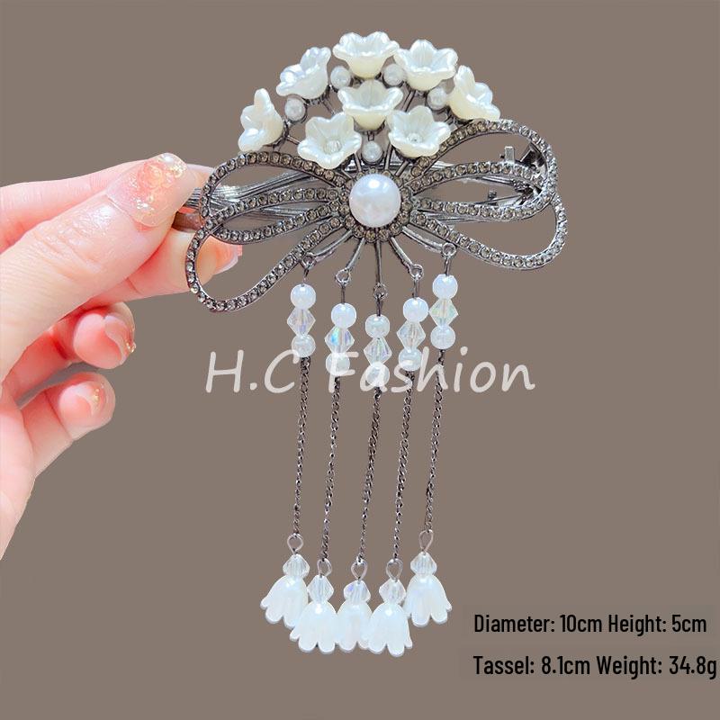 

Роскошная заколка для волос с кисточкой в виде рыбьего хвоста: Элегантная заколка-бабочка для пучка или прямых волос