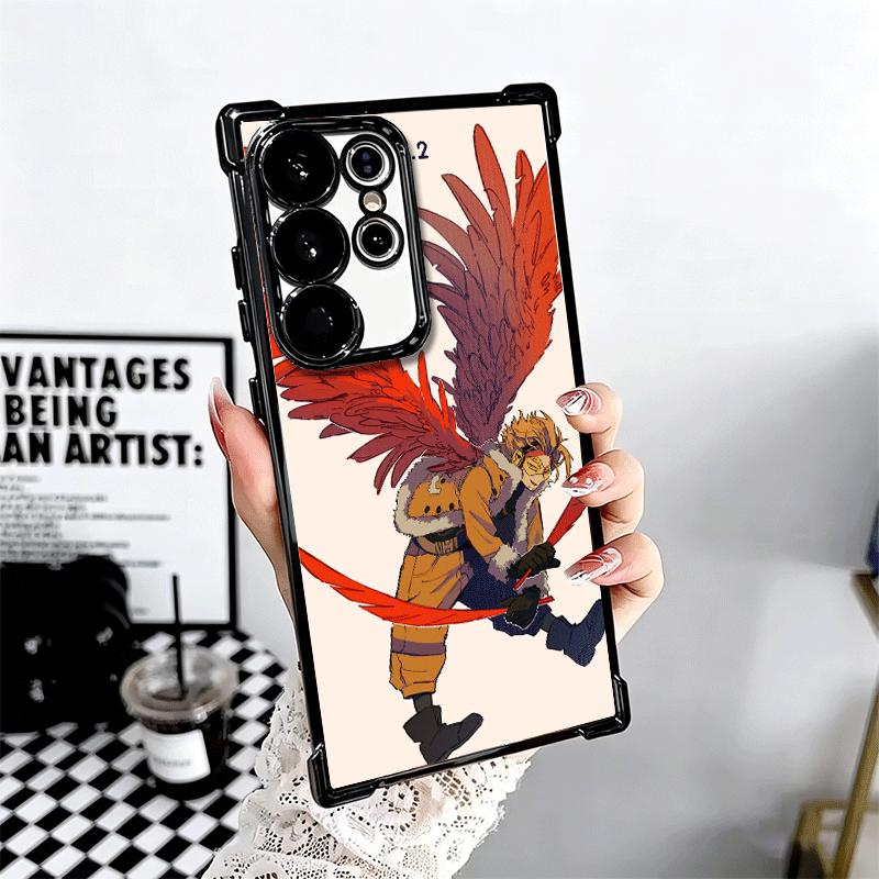 MHA My Hero Hawks Soft Phone Case For Samsung Galaxy S26 Ultra S25 Edge S24 FE S23 Plus S22 S21 + S20 Plating Anti-Fall Fundas