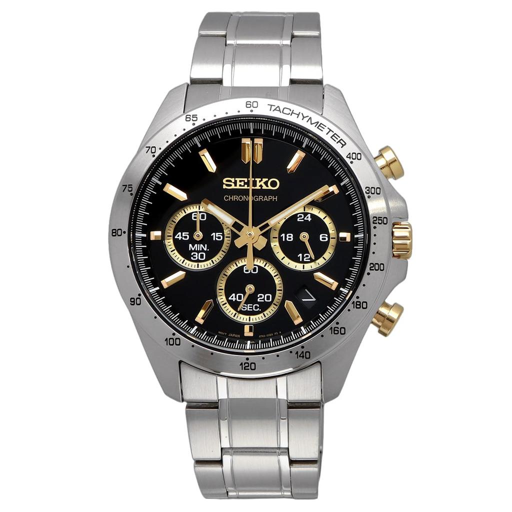 SEIKO Second Chronograph Quartz Watch SBTR015 Czarny x Złoty [Seiko] 1/5 Męski []