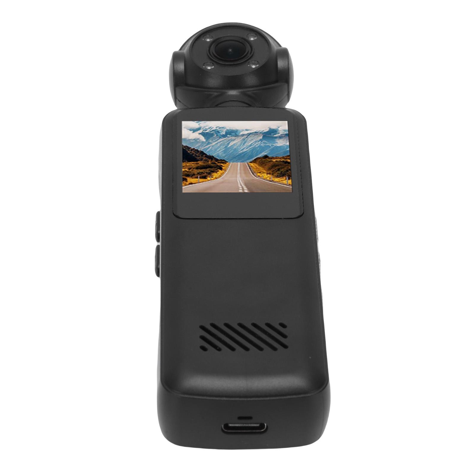 

Handheld Action Camera 1080P HD 180 degrees Rotating Head WiFi Electronic Stabilization Wide Angle Handheld Camcorder with APP for Travel