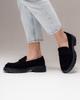 Klassiska loafers Allsy 197365 40 svarta mocka