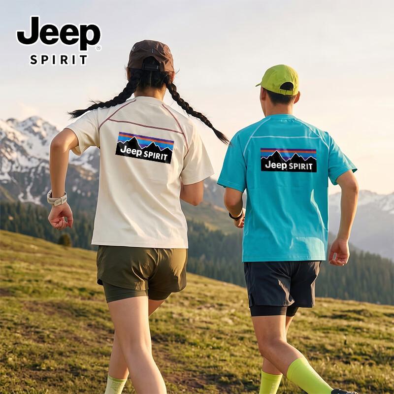 

JEEP SPIRIT Men s 10A Antibacterial Casual Short Sleeve T-Shirt L