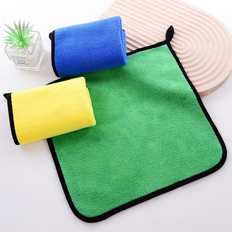 Double-Sided Thick Coral Fleece Car Drying & Cleaning Towel