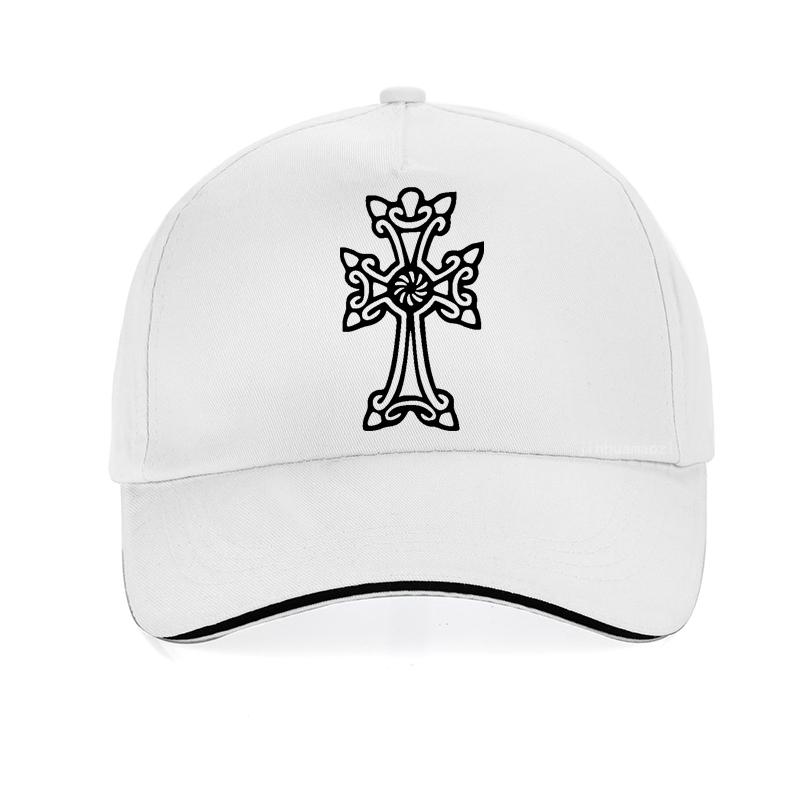 Armenian Orthodox Cross Caps For Men Fashion Print Adjustable Dad Snapback Hat Casquette Homme Summer Outdoor Baseball Cap