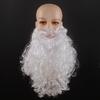 Christmas Dress-Up Props, 40cm Long Beard ,Velvet Hat, Velvet Storage Bag, Santa Claus Cosplay Costume, Party Props Decorations