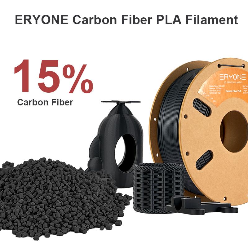 ERYONE Kohlefaser PLA 3D-Druckerfilament 1,75MM Durchmesser 1kg
