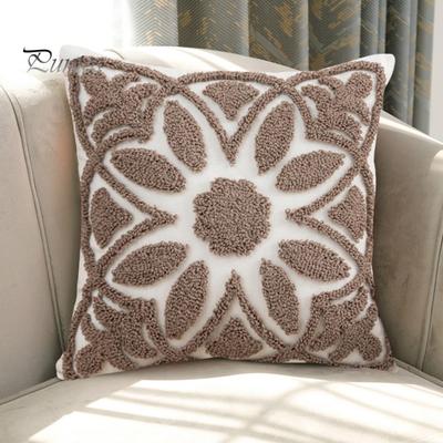 Throw Pillowcase Contrast Color Bohemina Style 3D Flower Decor Home Office Party Decor Bedroom Car Living Room Sofa Throw Pillow Cover