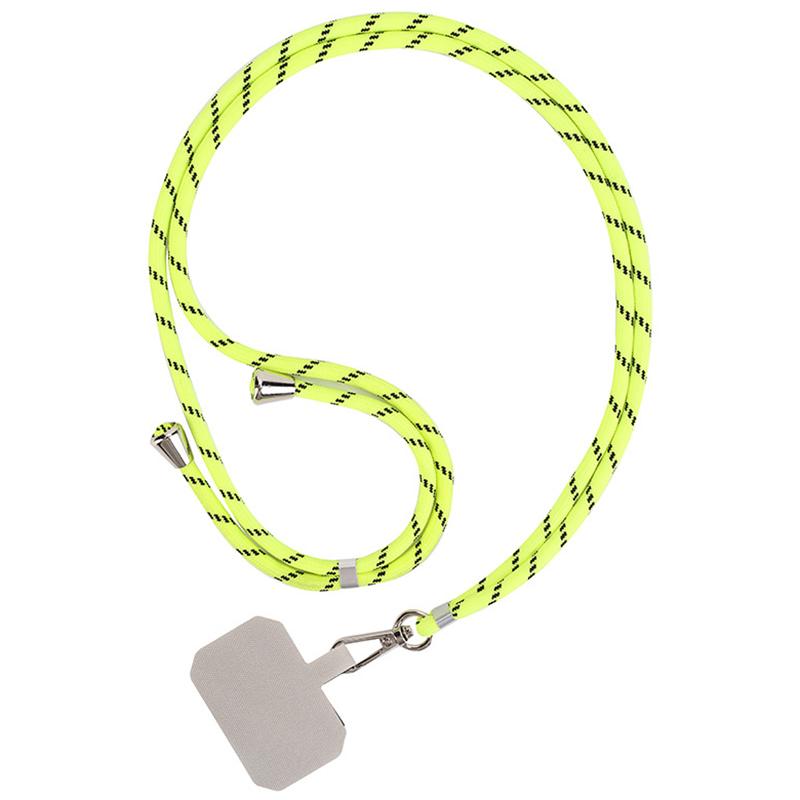 

Нейлоновий шнурок для телефону, регульований ремінець на шию/плече з кріпленням Fluorescent Green
