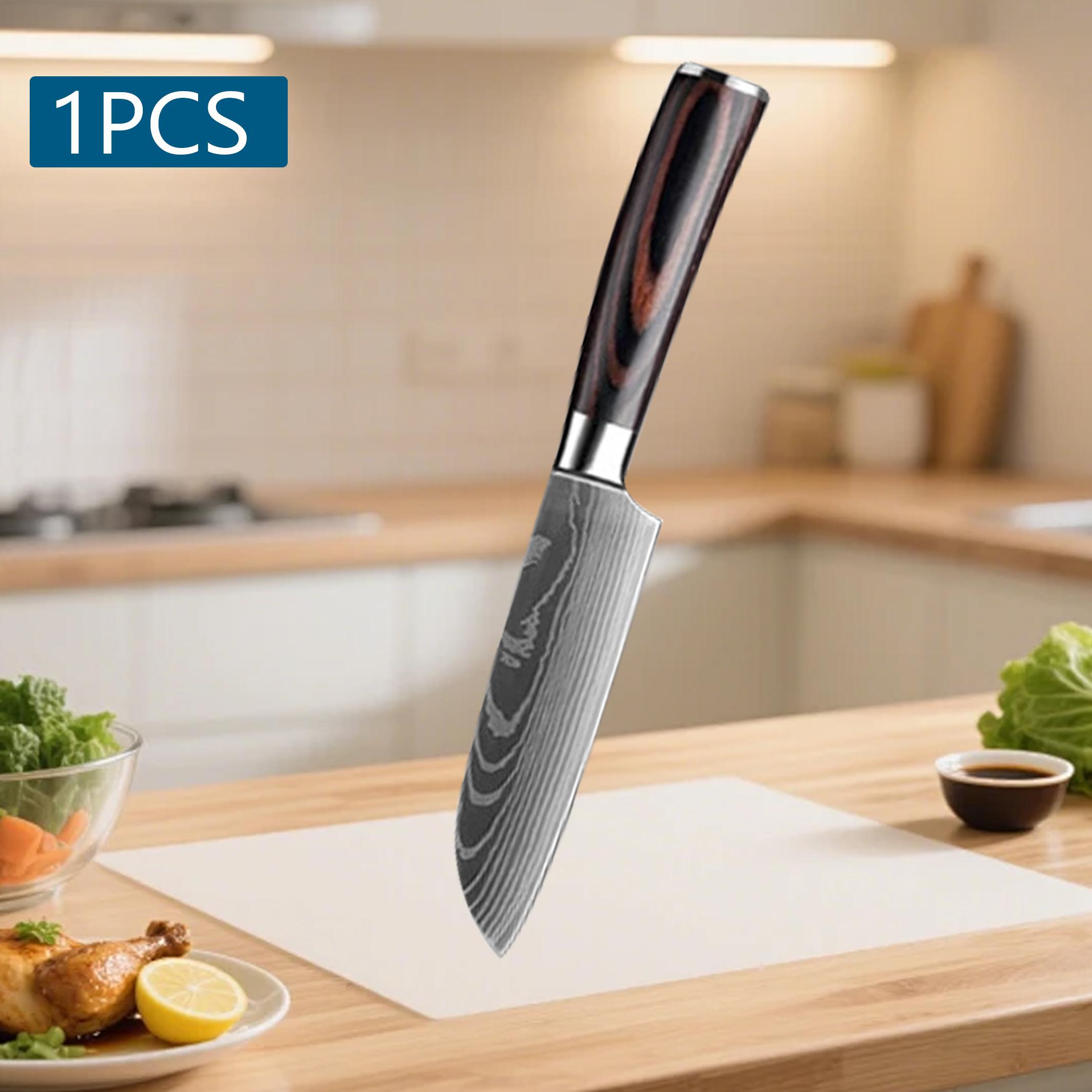

Professional 5inch Knife Japanese Santoku Knife Damascus Laser Fruit Paring Meat Cleaver Utility Knife Kitchen Accessories