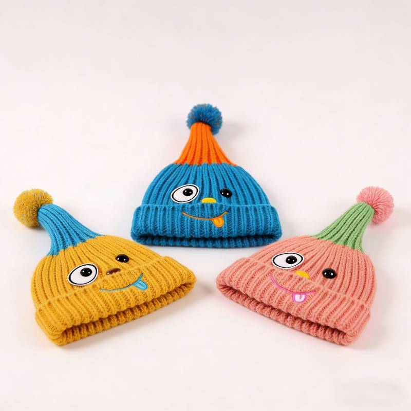 Childrens Knit Hat And Scarf Set With Soft Wool Material For Winter Warmth And Sun Protection