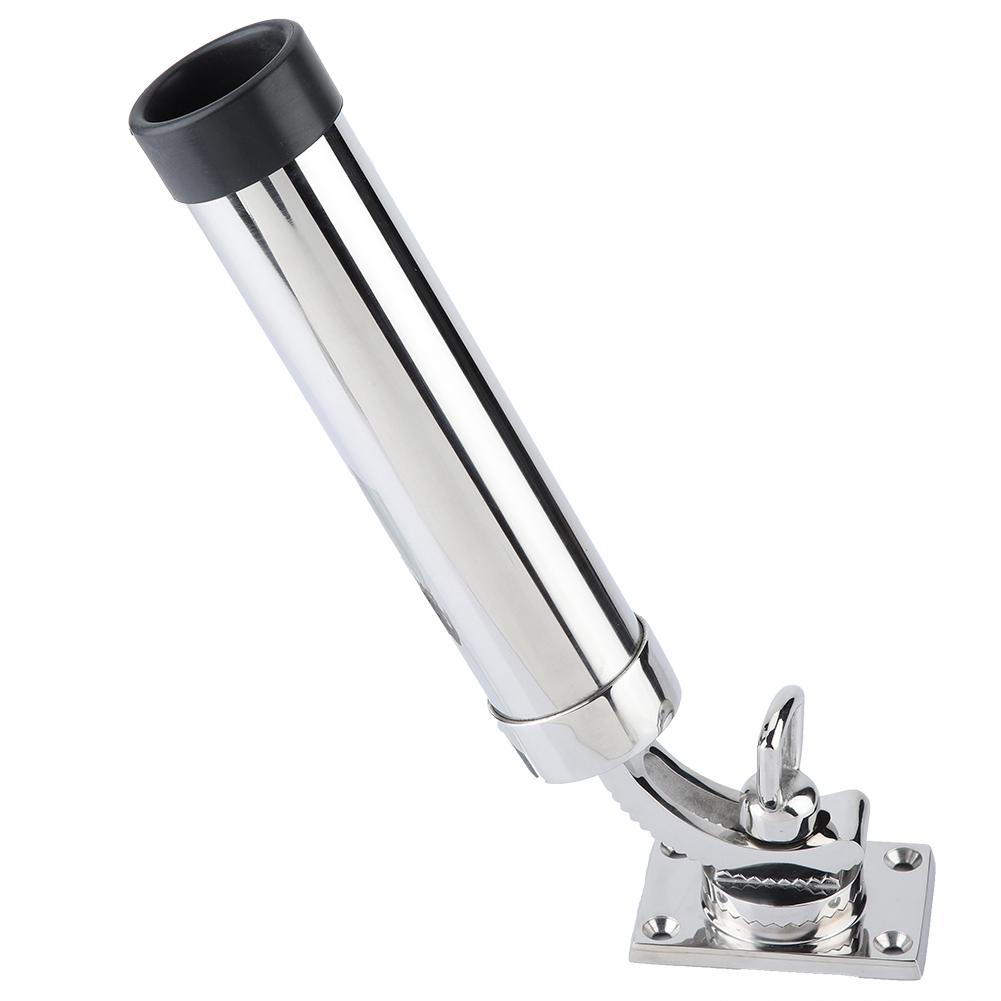 Stainless Steel 360 Degrees Rotation Marine Boat Fishing Rod Holder Rack Support Accessory