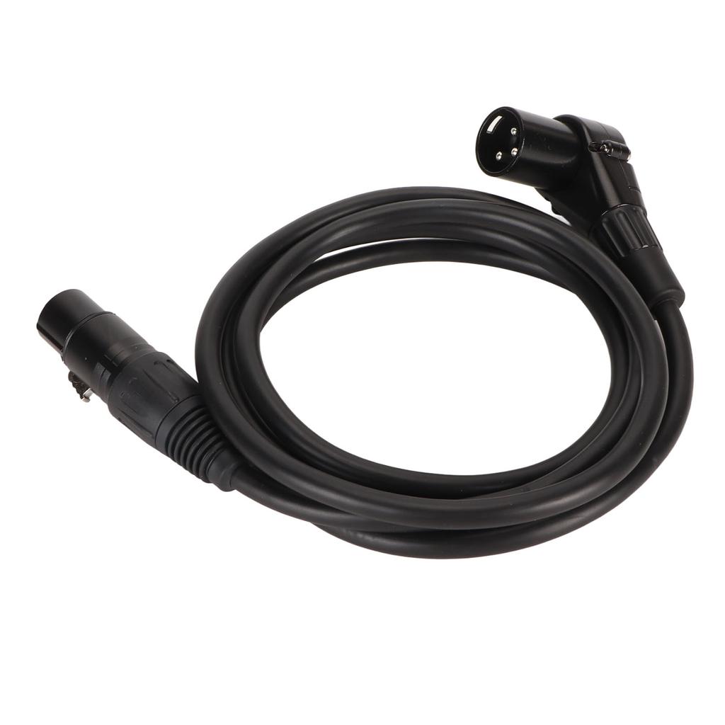 XLR Winkelstecker männlich auf weiblich Mikrofonkabel 3-polig versilbert OFC-Leiter XLR Mikrofon