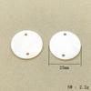 New Arrival! 25/30mm 100pcs Natural Shell Double Hole Connectors Round Charm For Handmade Jewelry Necklace/Earrings DIY Making