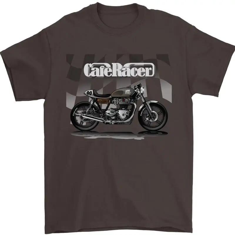 Cafe Racer Motorbike Motorcycle Biker Unisexs T Shirt Cotton Size S To Xl