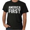 America First Donald Trump USA Republican Womens or Mens Crewneck T Shirt Tee