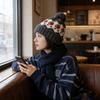 2025 new retro thickened warm Fair Island style jacquard knitted hat