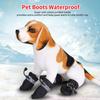 4Pcs Breathable Pet Boots Soft Sole Small Dog Shoes Adjustable Non-Slip Dog Boots  Outdoor Travel