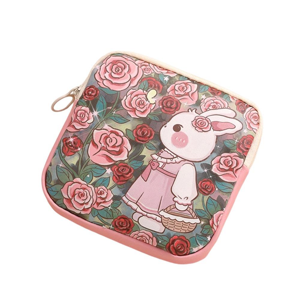 

Portable Zipper Pouch Sanitary Pads Bag Large Capacity Multipurpose Coin Purse Cosmetic Bag Travel