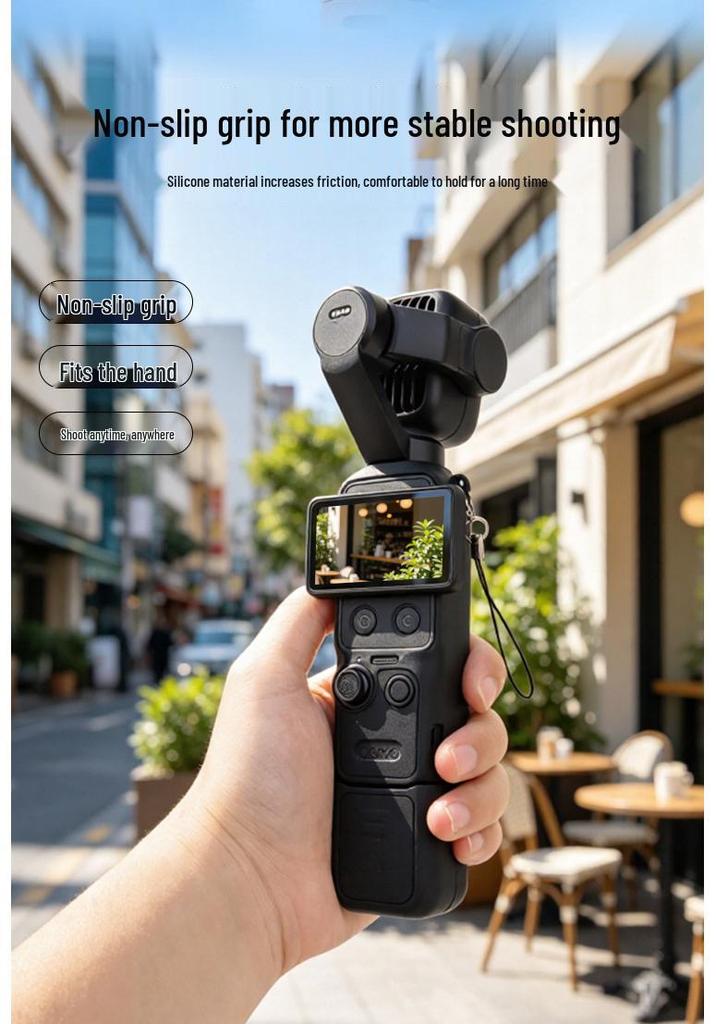 DJI Osmo Pocket 4Pro Silikonhülle - Ganzkörper-Linsenschutz, Kratzfeste Schale