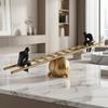 Balance Sculpture with Figurines Modern Ladder Statue Abstract Art Centerpiece for Home